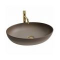 REA-U0627 - Lavoar CAROLA pentru blat 39x51,5 cm ceramică/maro