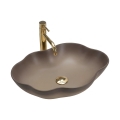 REA-U0629 - Lavoar PEARL pentru blat 38x50,5 cm ceramică/maro