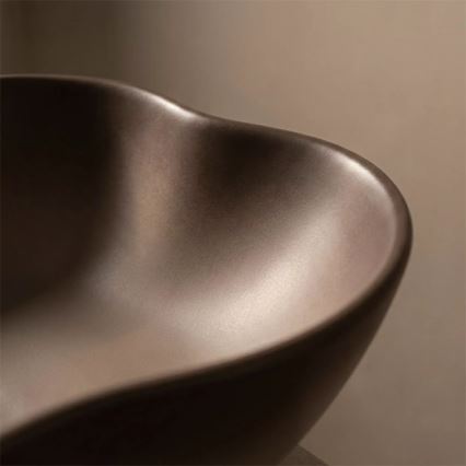 REA-U0629 - Lavoar PEARL pentru blat 38x50,5 cm ceramică/maro