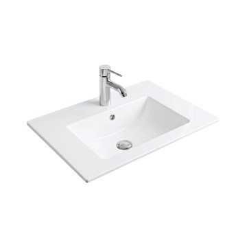 REA-U0786 - Lavoar încastrat DAFNE 47 x 62 cm, ceramică, alb lucios