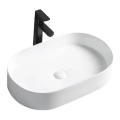 REA-U1055 - Lavoar pe blat NADIA 38,5 x 61 cm, ceramică, alb lucios
