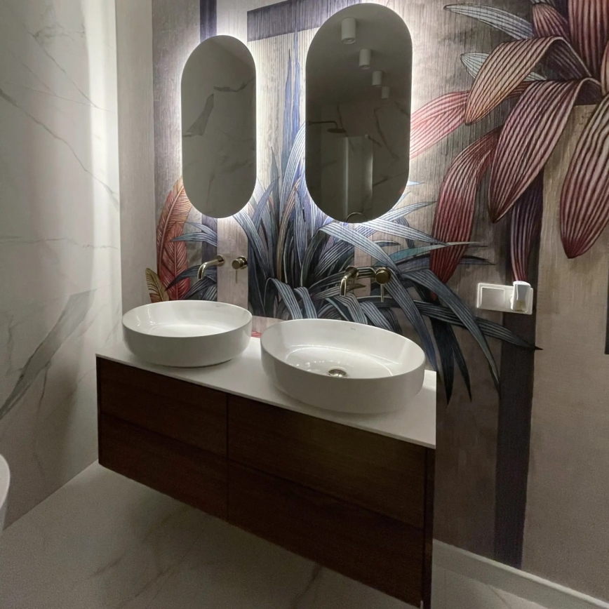 REA-U1223 - Lavoar pentru blat QUEEN 41,5x55 cm ceramică/alb lucios