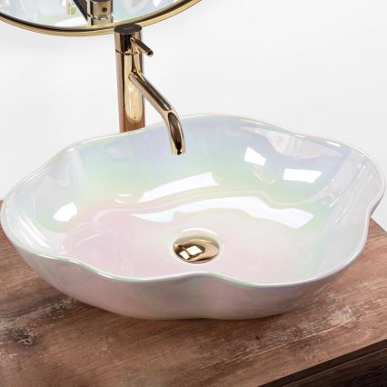 REA-U3309 - Lavoar de blat PEARL 38x50,5 cm ceramică/multicoloră