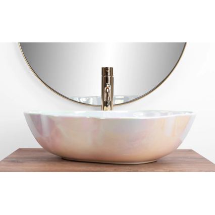 REA-U3309 - Lavoar de blat PEARL 38x50,5 cm ceramică/multicoloră
