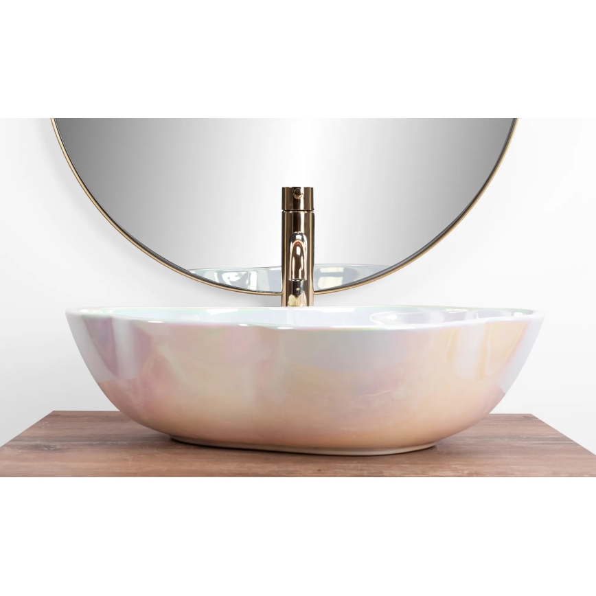 REA-U3309 - Lavoar de blat PEARL 38x50,5 cm ceramică/multicoloră