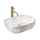 REA-U3324 - Lavoar pentru blat BELINDA 33x46 cm, ceramică, gri, cu aspect de piatră