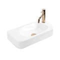 REA-U3610 - Lavoar ODETTA 25x51 cm, montare pe blat sau suspendat, ceramică, alb lucios