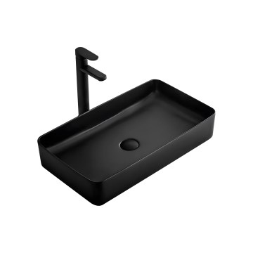 REA-U3690 - Lavoar pentru blat DENIS 35x61 cm ceramică/negru mat