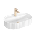 REA-U4002 - Lavoar pentru blat MARCELA 37x60 cm ceramică/alb lucios