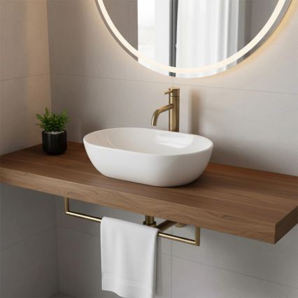 REA-U4330 - Lavoar pentru montaj pe blat AMELIA 31x45 cm, ceramică, alb lucios