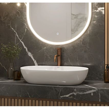 REA-U4331 - Lavoar de blat AMELIA 32,5x52 cm ceramică/alb lucios