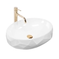 REA-U5660 - Lavoar pentru blat MAYA 39x60 cm ceramică/alb lucios