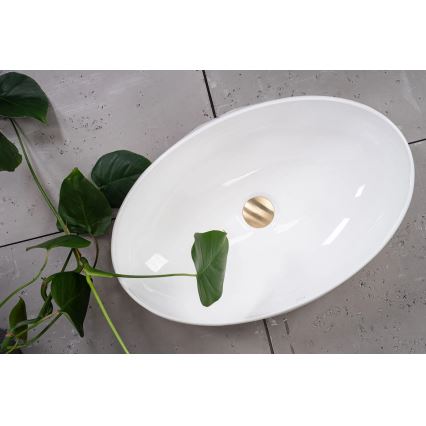 REA-U5660 - Lavoar pentru blat MAYA 39x60 cm ceramică/alb lucios