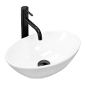 REA-U5804 - Lavoar pentru blat PAMELA MINI, 26,5 x 40 cm, ceramică, alb lucios