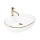 REA-U6211 - Lavoar pentru blat CLEO 41 x 60,5 cm, ceramică, alb/auriu