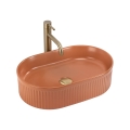 REA-U6377 - Lavoar pentru blat VANDA 31x49 cm ceramică/portocaliu