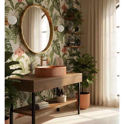 REA-U6377 - Lavoar pentru blat VANDA 31x49 cm ceramică/portocaliu