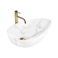 REA-U6501 - Lavoar GRETA pentru blat, 40 x 65,5 cm, ceramică, aspect de piatră