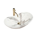 REA-U6502 - Lavoar pentru blat ROYAL 36 x 60,5 cm, ceramică/decor marmură