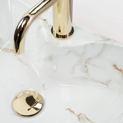 REA-U6504 - Lavoar pentru blat KELLY MINI 31x41 cm ceramică/imitație de piatră