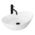REA-U6801 - Lavoar KATE pe blat, 33,5 x 55,5 cm, ceramică, alb lucios