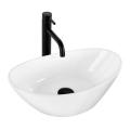 REA-U6802 - Lavoar pentru blat KATE 27x45 cm, ceramică/alb lucios