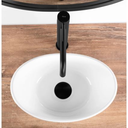 REA-U6803 - Lavoar KATE pentru blat 24,5x36,5 cm ceramică/alb lucios