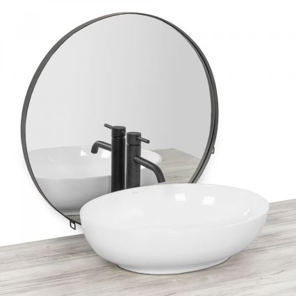 REA-U8198 - Lavoar CAROLA SLIM 39 x 51,5 cm pentru blat, ceramică, alb lucios