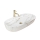 REA-U8404 - Lavoar pe blat CLEO 41x81 cm din ceramică, alb, decor marmură