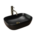 REA-U8470 - Lavoar pentru blat BELINDA, 33,5 x 46,5 cm, ceramică, negru mat