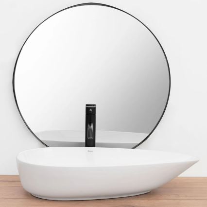 REA-U8537 - Lavoar GRETA 40x65,5 cm, pentru montare pe blat, ceramică, alb lucios