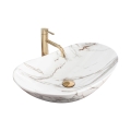 REA-U8548 - Lavoar pe blat ROYAL 36 x 60,5 cm, ceramică/decor marmură