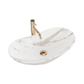 REA-U8598 - Lavoar pentru blat ROYAL 36 x 60,5 cm, ceramică/decor marmură