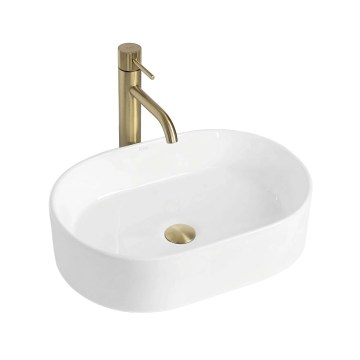 REA-U9249 - Lavoar pentru blat NADIA 32x46 cm ceramică/alb lucios