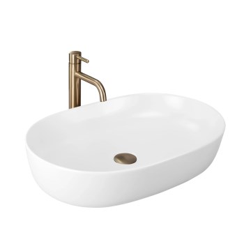 REA-U9653 - Lavoar CLEO pentru blat, 41 x 60,5 cm, ceramică, alb mat