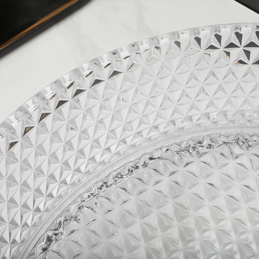 REA-U9670 - Lavoar pe blat CRISTAL 35,5 cm, sticlă transparentă