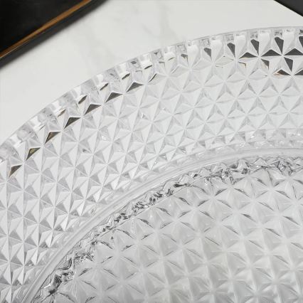 REA-U9670 - Lavoar pentru blat CRISTAL, Ø 35,5 cm, sticlă transparentă