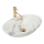 REA-U9685 - Lavoar pentru blat PAMELA 33x53 cm ceramică/finisaj marmură