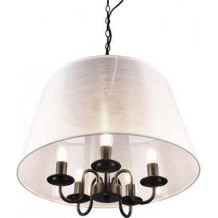 Reality - Candelabru LED pe lanț CIMA 5xE14/40W/230V gri