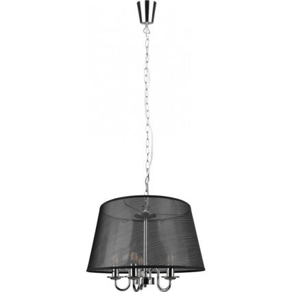 Reality - Candelabru LED pe lanț CIMA 5xE14/40W/230V, negru