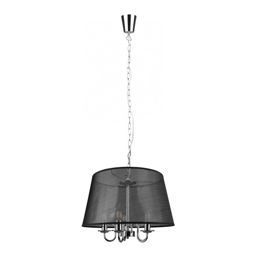 Reality - Candelabru LED pe lanț CIMA 5xE14/40W/230V, negru