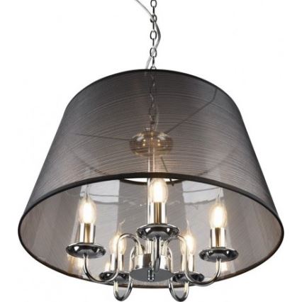 Reality - Candelabru LED pe lanț CIMA 5xE14/40W/230V, negru