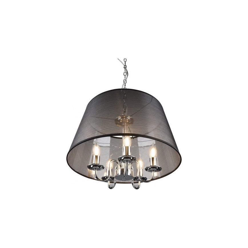 Reality - Candelabru LED pe lanț CIMA 5xE14/40W/230V, negru