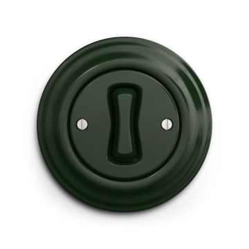 Reblig - Buton Retro cu ramă, verde