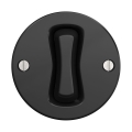 Reblig - Buton retro fără ramă, negru