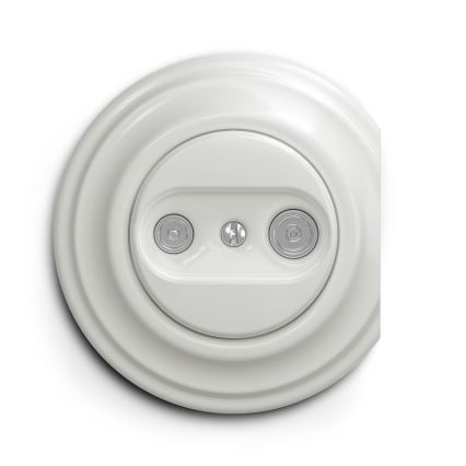 Reblig - Cadru retro ceramic alb de capăt