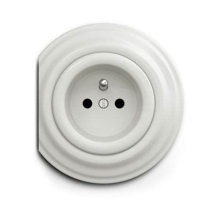 Reblig - Cadru retro ceramic alb de capăt