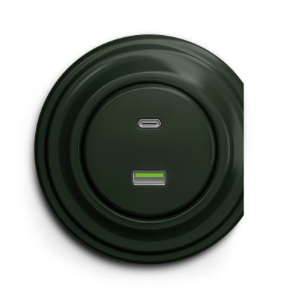 Reblig - Cadru retro, verde de margine