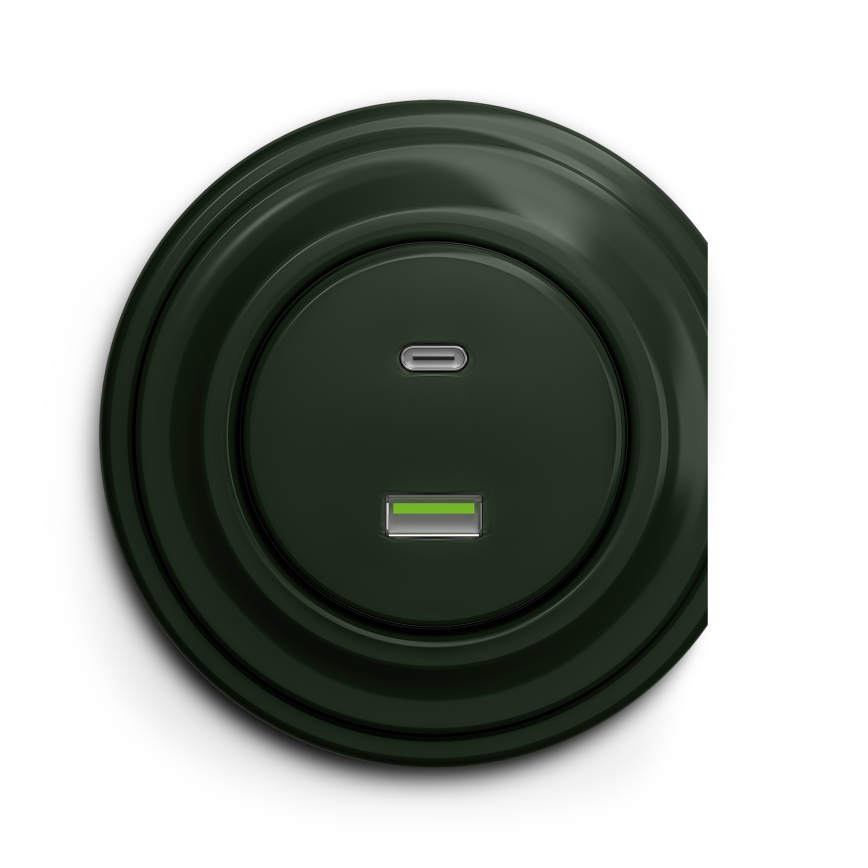 Reblig - Cadru retro, verde de margine