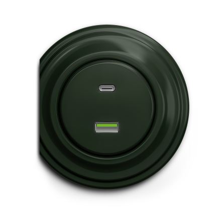 Reblig - Cadru retro, verde de margine